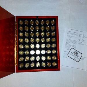 54 quarters 24k Gold Plated quarters Set with paperwork